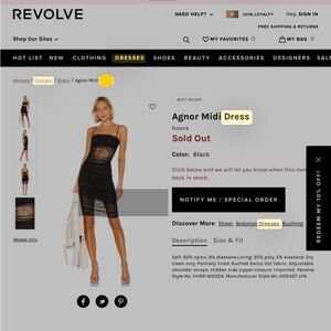 REVOLVE Agnor Midi Dreess (h:ours)